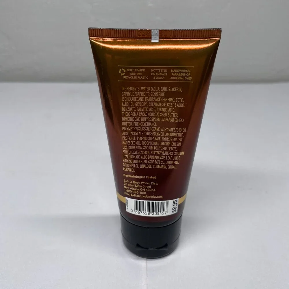 Bath & Body Works Mahogany Teakwood Men Collection Body Cream 2.5 oz Shea Butter